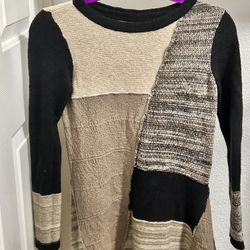 Style & Co. women's patchwork colorblock tunic sweater