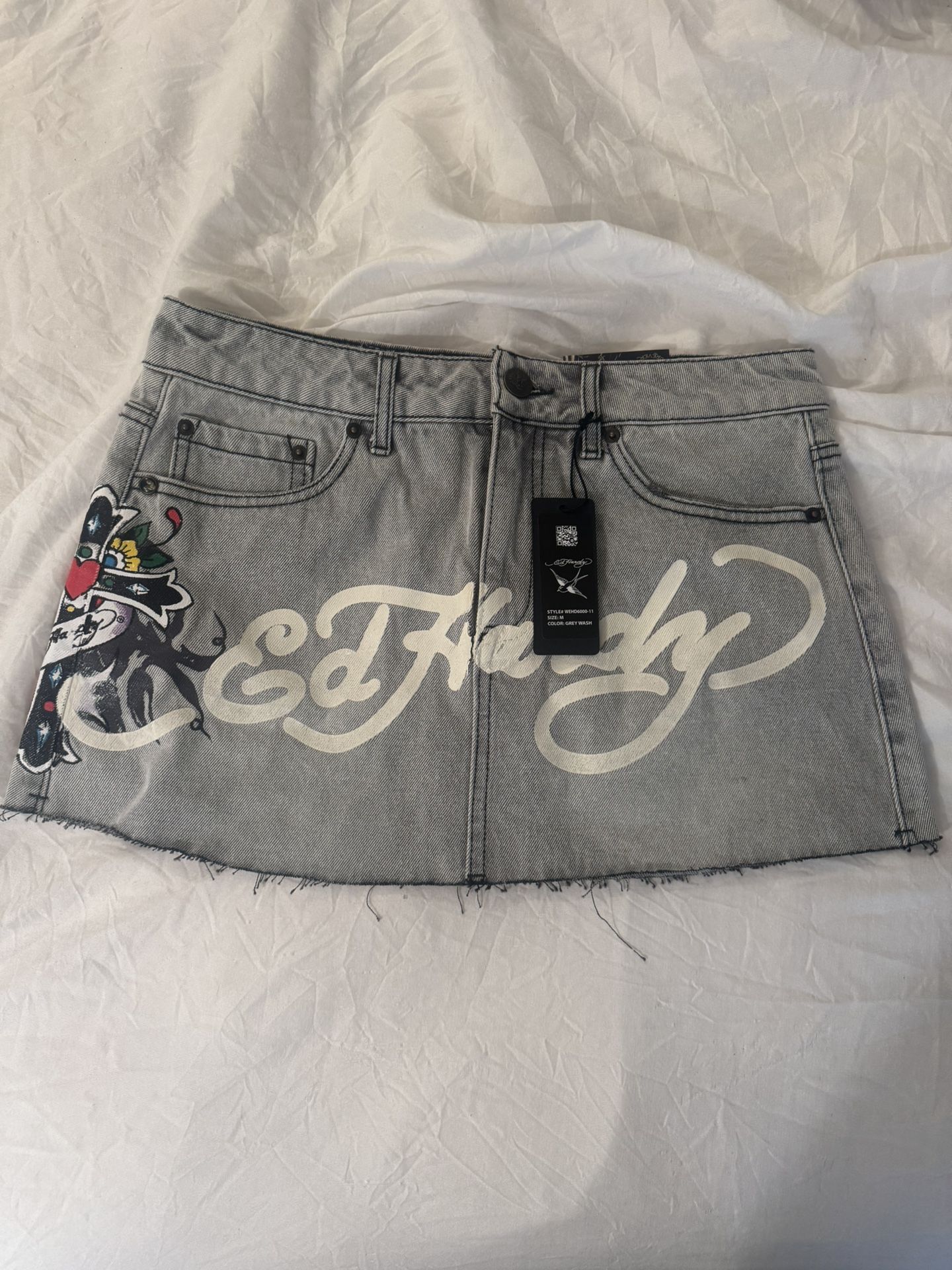 WOMENS ED HARDY SKIRT Y2K