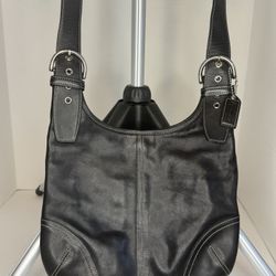 Coach Vintage Black Leather Crossbody D3S-9549