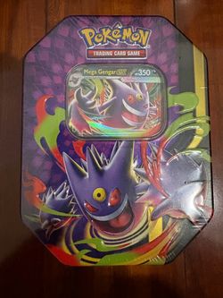 Pokemon Mega Gengar EX Tin with 4 Booster Packs & Promo! Brand New/Sealed! 🔥