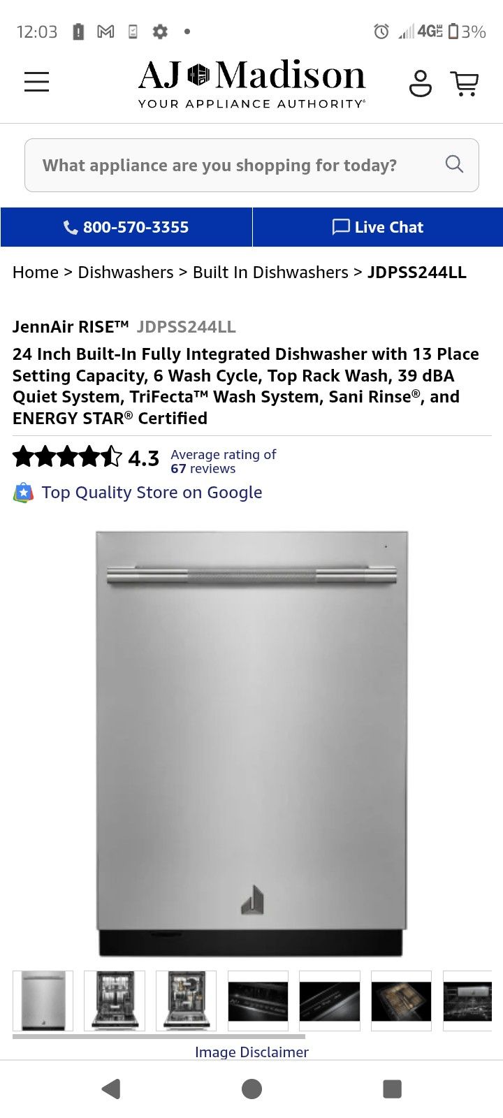 Jennair Dishwasher