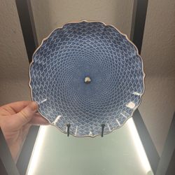 Seigaiha Blue Wave Plate