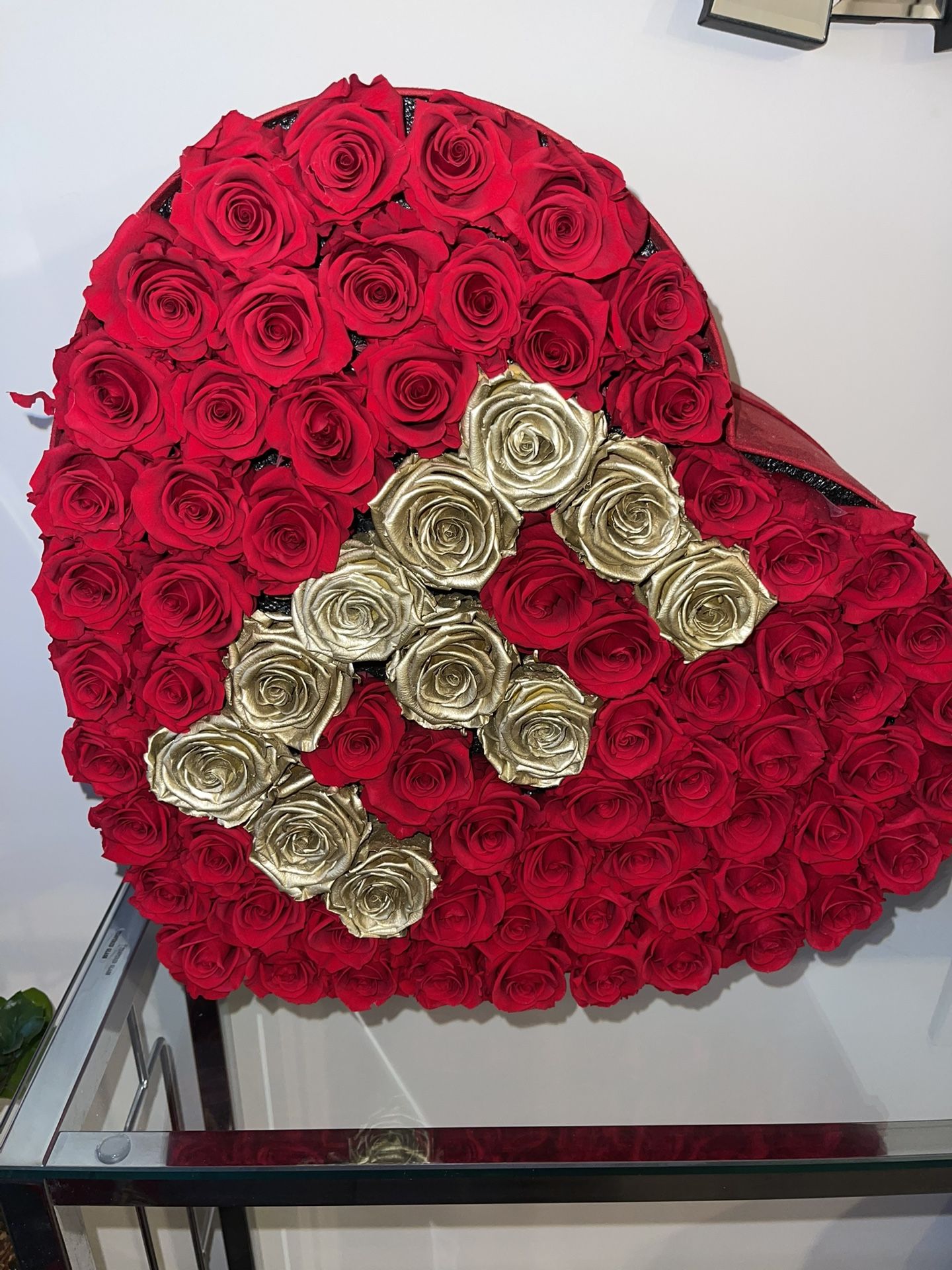 Red Roses Heart Shape