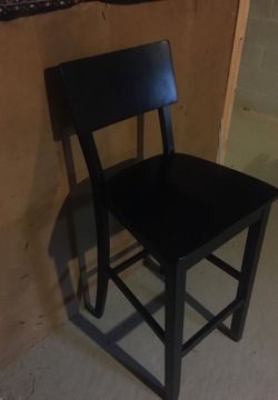 Black bar stool