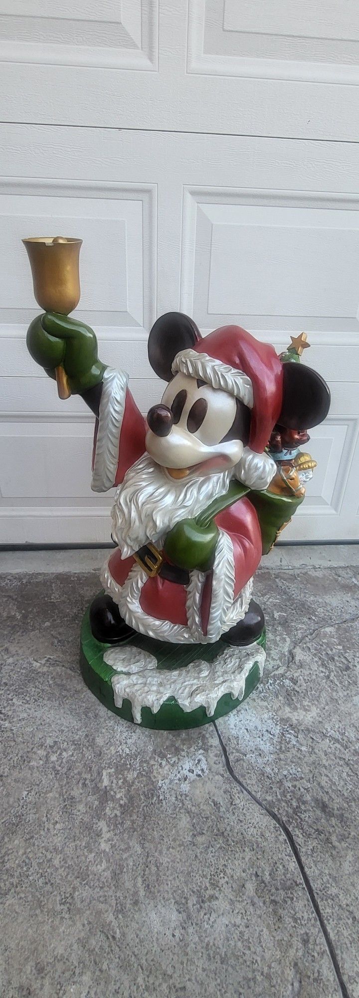 Disney Mickey Mouse Santa Claus Large Big Figure