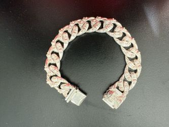 Skull head trend silver bracelet