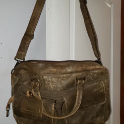 LL Bean Genuine Leather Shoulder Bag