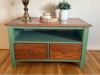 Refurbished Real Wood Table/Cabinet