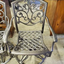 HOUSE CLEAN OUT SALE Patio chairs, umbrella stand, pictures