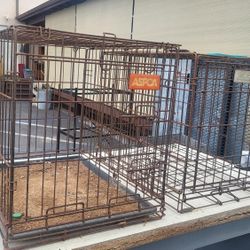 Wire Kennel  Cage Old Dirty $3.00 Takes Both