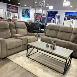BRAND NEW SOFA LOVESEAT MANUAL RECLINING LIVING ROOM SET ON MANAGERS SPECIAL !!** ENDS 10/31!!!*