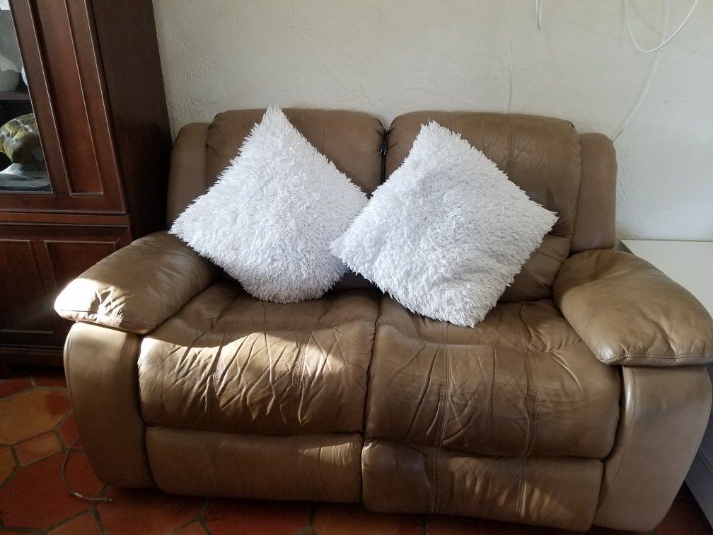 Reclining Leather Sofa - Move Out Sale