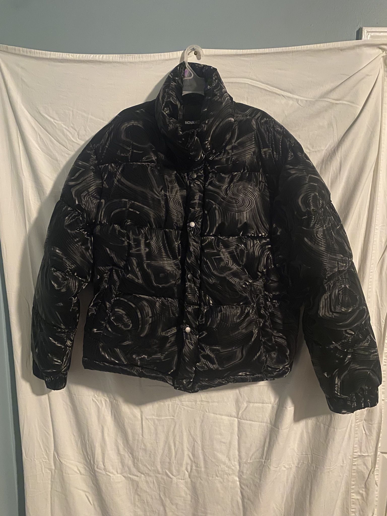 Black Puffy  nova men coat 