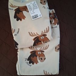 Brand NEW H&M Two-Piece Long Sleeve Sweatshirt & Pants Outfit Boys Size 5T