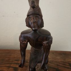 Vtg Ironwood Hand Carved Wood Ceremonial Dancer