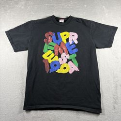 Supreme Balloons Men’s M Black 1994 Tubular Print T Shirt Made In USA Y2K #3193