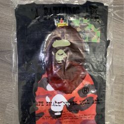 Black And Red Bape Tee 