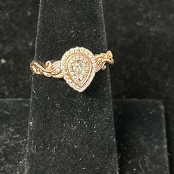 14K Diamond Ring 