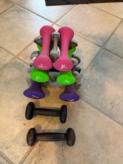Dumbbell Set with Rack – 2, 3, 5 lb