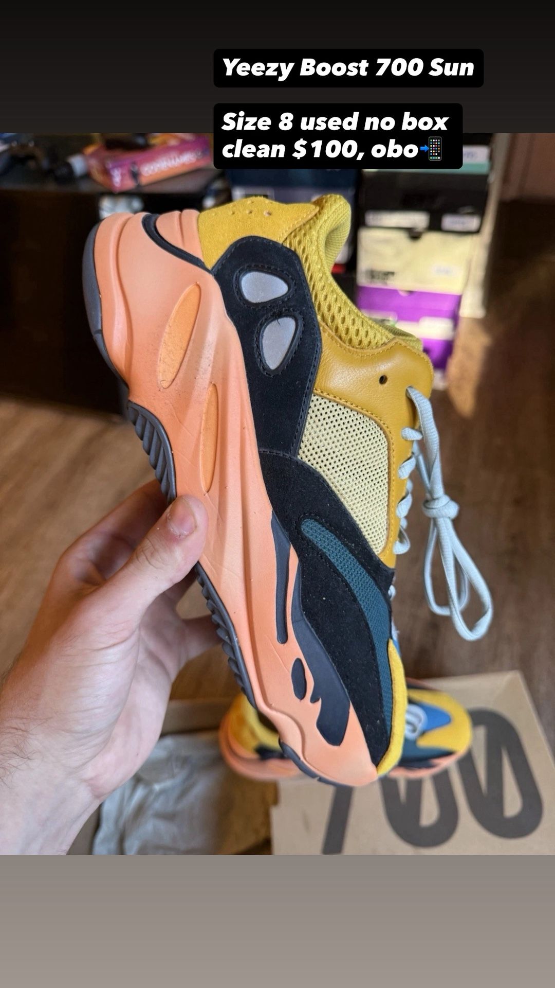 Yeezy Boost 700 Sun ( Size 8 ) DMV๐