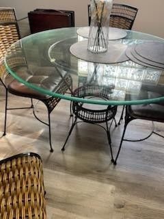 Dinette Set And Bar Chairs 