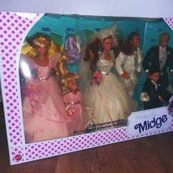 (New) 1990 Barbie "Wedding Party Midge"