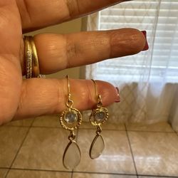 Gold Plated Gemstone Earrings