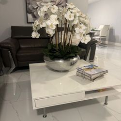 COFFEE TABLE WITH FLOWERS