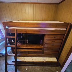Bunk Bed / Computer Desk/ Dresser / Storage( All In One )