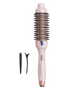 Wavytalk Thermal Brush Blowout Express 1.5" Ionic Heated Round Brush Creates Smooth Shiny Blowout Look, Salon Blowouts, 3 Temp Settings Dual Voltage,