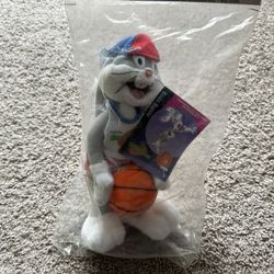 Bugs Bunny Space Jam McDonald's 1996 Vintage Plush Toy 10" Tall with Tags