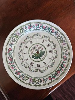 Portmeirion ceramic wall clock