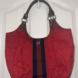 Tommy Hilfiger Red Quilted Purse Bag 