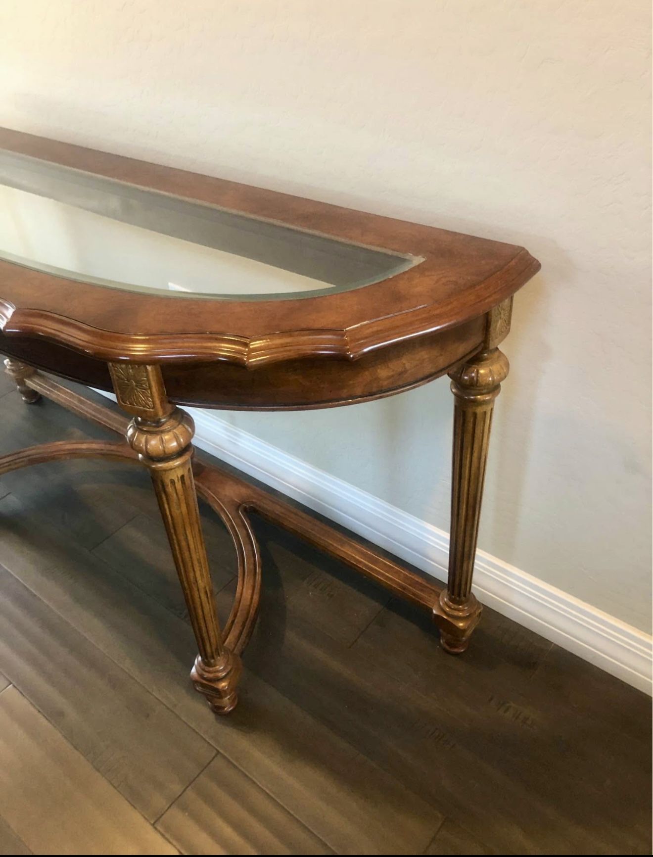 Solid Wood Entry Table 