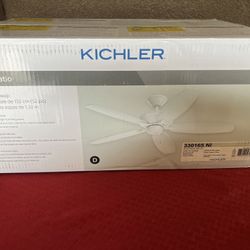 Kichler Renew 52" Ceiling Fan Brushed Nickel with Pull Chain Indoor/Outdoor