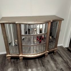 Medium Size Mirror Chest W/ Three Drawers 