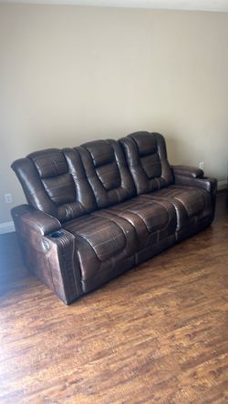 Leather sofas