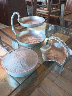 Antique Aluminum Dish Set