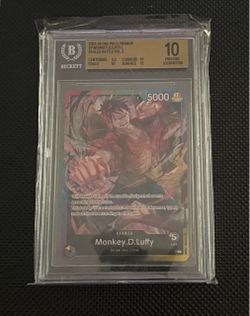 One Piece Monkey D. Luffy BGS 10 Pristine Promo Card