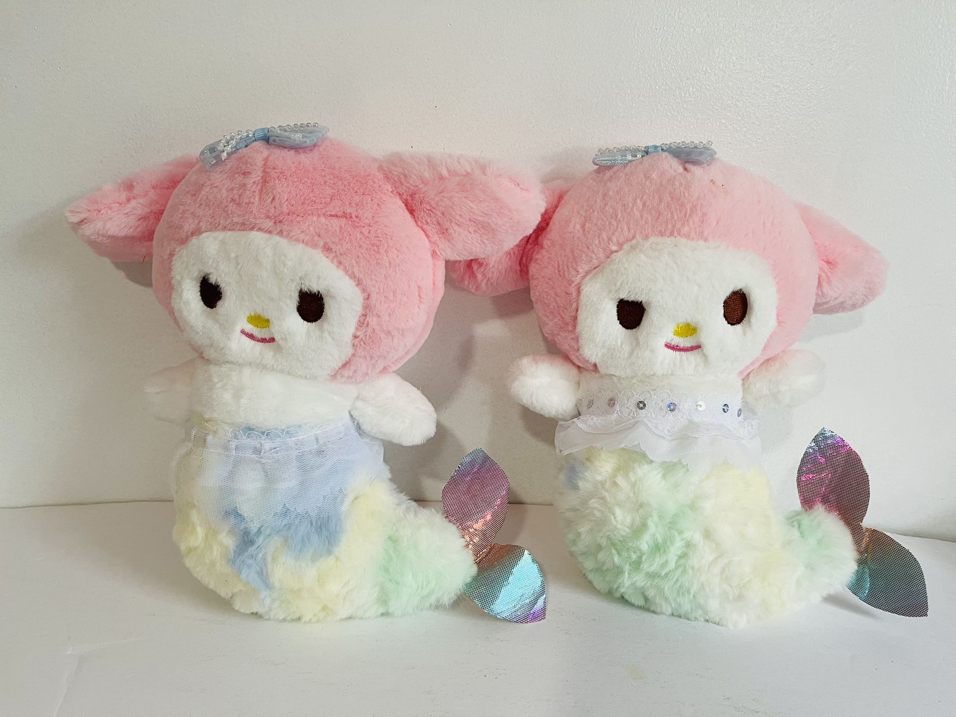 2 PCS Girls Cute Mermaid plush stuff toys - Pink