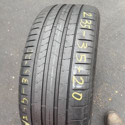 235/35/20 (2) Pirelli Installed 