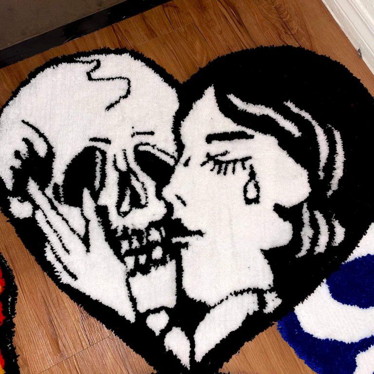 Hand Made Kiss of Death Rug