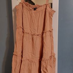 Peach Baby Doll Dress