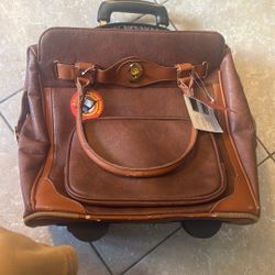 adrienne vittadini rolling laptop bag