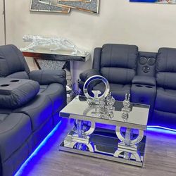 Recliner Sofa Set💫Juego De Sofá Reclinables 