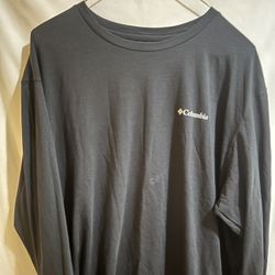 Columbia Men's Black Long Sleeve Crew Neck T-Shirt Size XXL Used Good Condition $15 Meet Up In Irving @dfwgoods