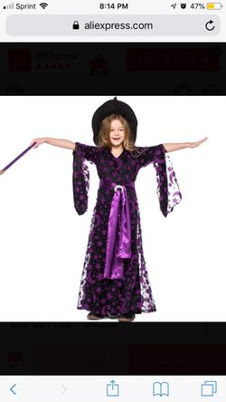 Witch costume for girls Size S