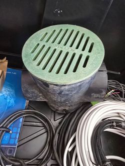 NDS Round Drainage Catch Basin with Green Grate