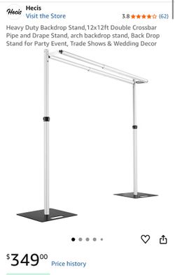 Backdrop stand double bar with case
