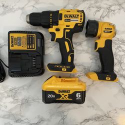 Dewalt Drill And Flashlight 